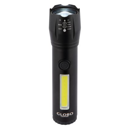 Globo - LED Latarka akumulatorowa LED/3W/5V + COB/3W 5500K 1200 mAh