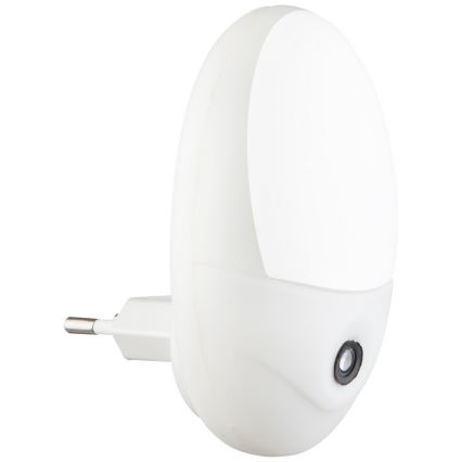 Globo - LED Lampka orientacyjna do gniazda z czujnikiem 4xLED/0,6W/230V 6500K