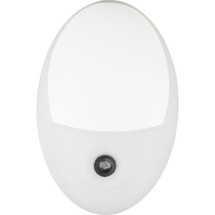 Globo - LED Lampka orientacyjna do gniazda z czujnikiem 4xLED/0,6W/230V 6500K