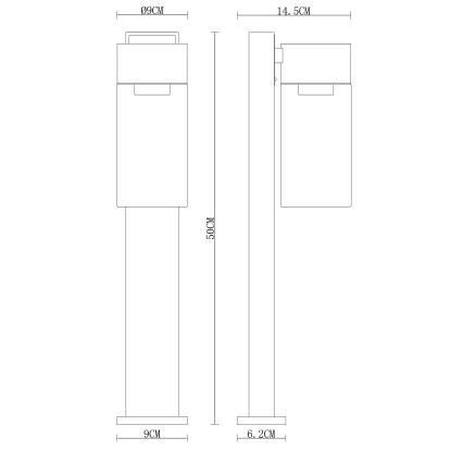 Globo - Lampa zewnętrzna 1xE27/40W/230V 50 cm IP44