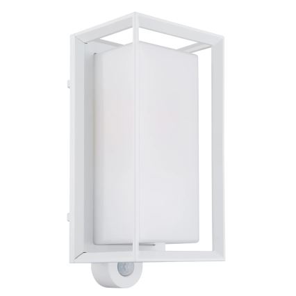Globo - Kinkiet zewnętrzny z czujnikiem 1xE27/60W/230V IP44 biały