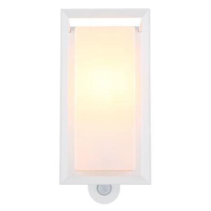 Globo - Kinkiet zewnętrzny z czujnikiem 1xE27/60W/230V IP44 biały