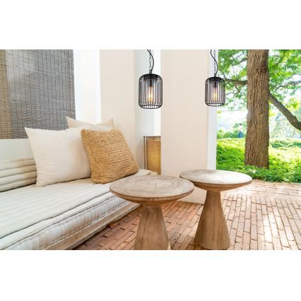 Globo - Zewnętrzna lampa wisząca na łańcuchu 1xE27/15W/230V