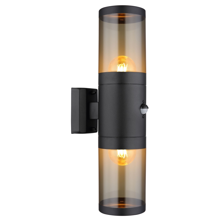 Globo Kinkiet z czujnikiem 2xE27/40W/230V IP44