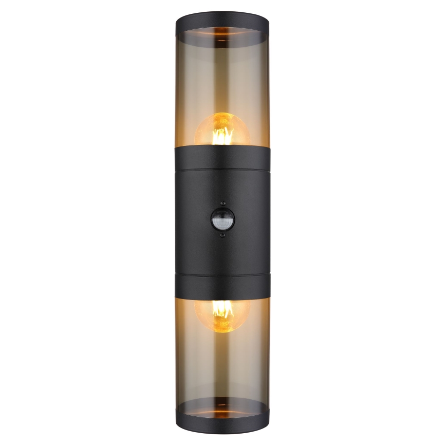 Globo Kinkiet z czujnikiem 2xE27/40W/230V IP44