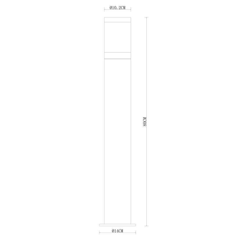 Globo - Lampa zewnętrzna 1xE27/60W/230V 80 cm IP44