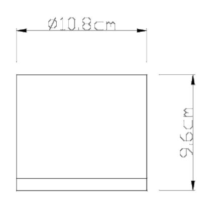 Globo - Plafon zewnętrzny 1xGX53/11W/230V IP44