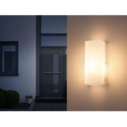 Globo - Zewnętrzny kinkiet 1xE27/15W/230V IP44 biały