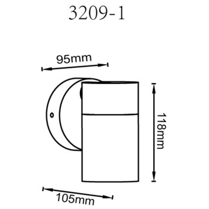 Globo - Kinkiet punktowy 1xGU10/35W/230V