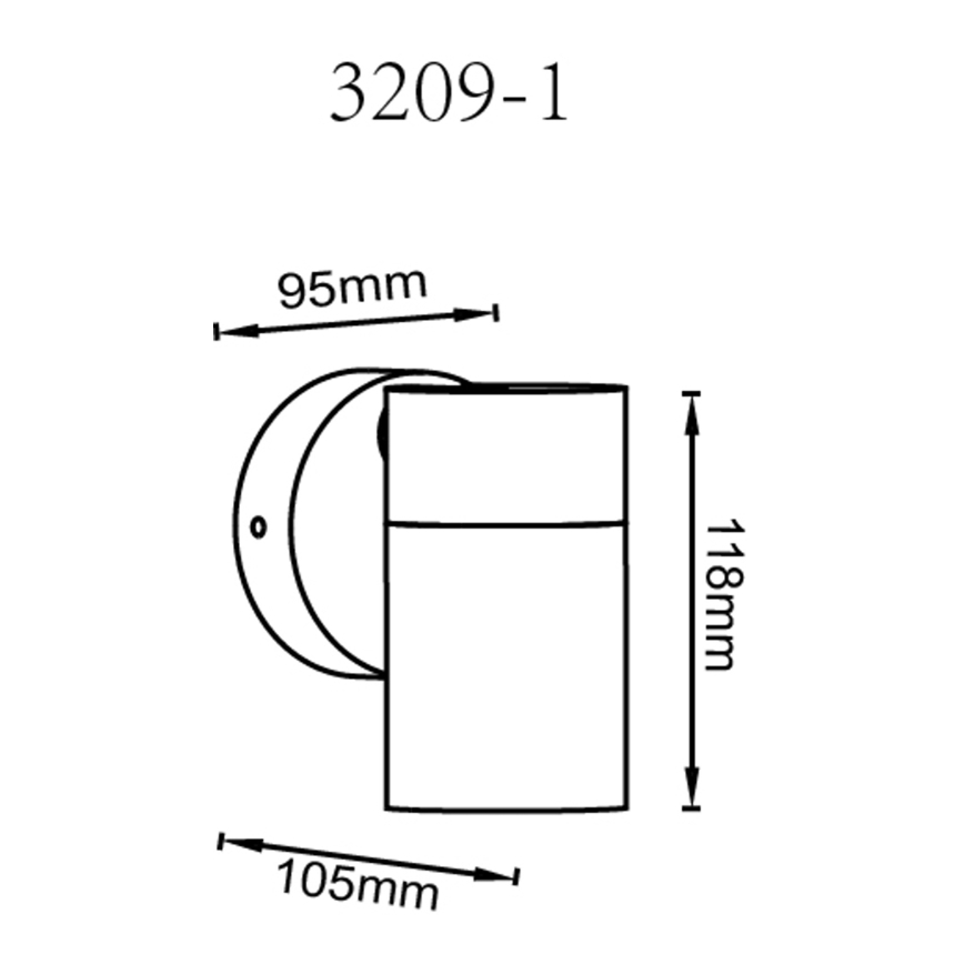 Globo - Kinkiet punktowy 1xGU10/35W/230V