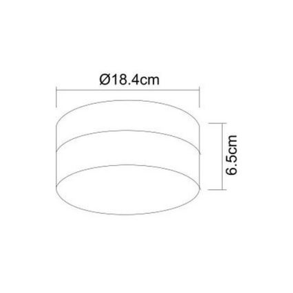 Globo - Oświetlenie łazienkowe 1xE27/60W/230V śr. 18,4 cm IP44