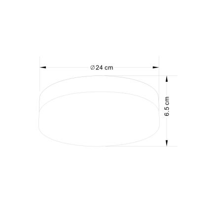 Globo - Oświetlenie łazienkowe 2xE27/40W/230V śr. 24 cm IP44