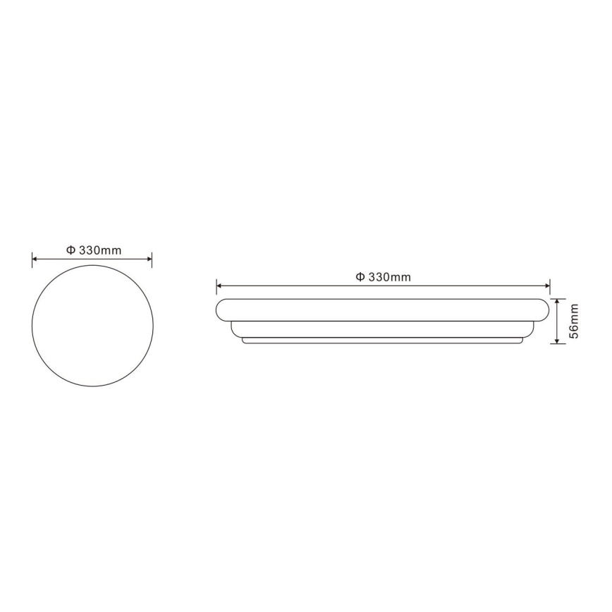 Globo - Plafon zewnętrzny LED/24W/230V IP54