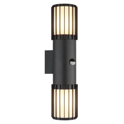 Globo - Zewnętrzny kinkiet z czujnikiem 2xE27/15W/230V IP54