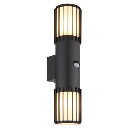 Globo - Zewnętrzny kinkiet z czujnikiem 2xE27/15W/230V IP54