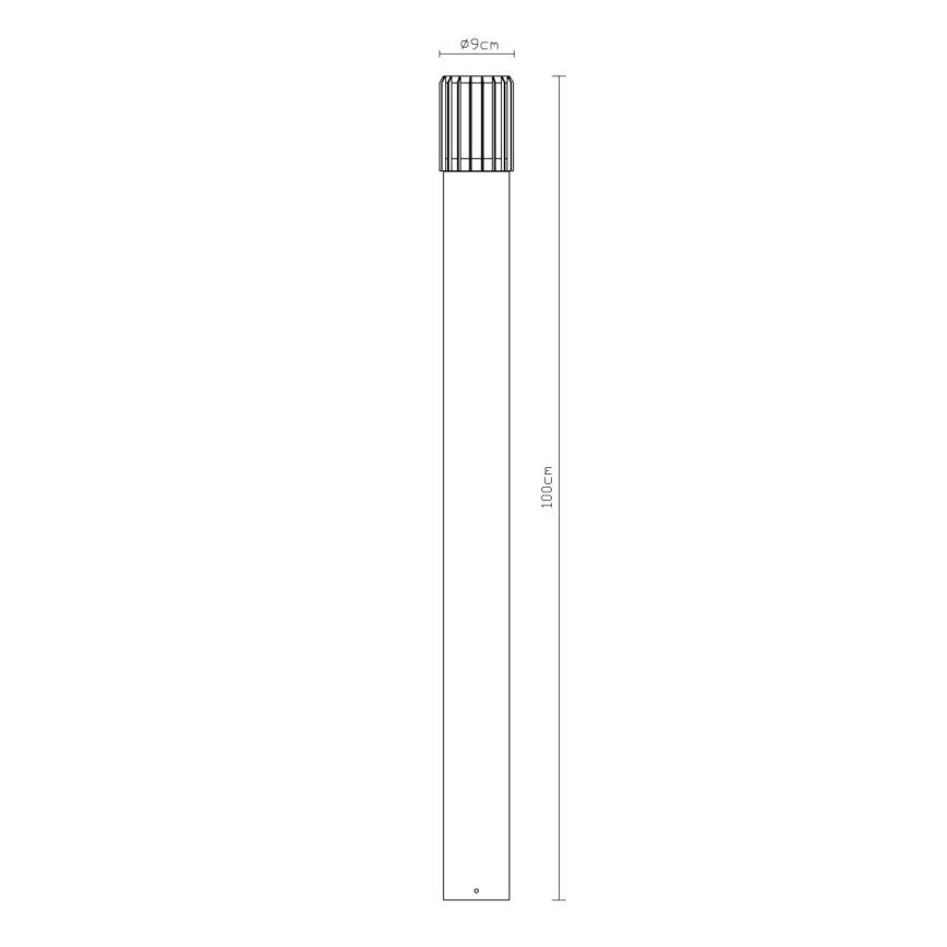 Globo - Lampa zewnętrzna 1xE27/15W/230V IP54 100 cm