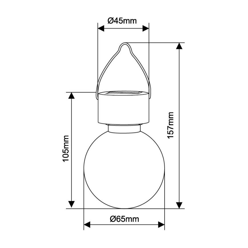 Globo 33056 - Solarna lampa LED/0,06W/3,2V IP44 400 mAh