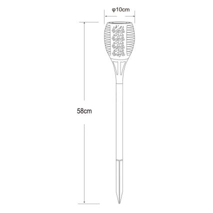 Globo - LED Lampa solarna 36xLED/0,1W/1,2V IP44