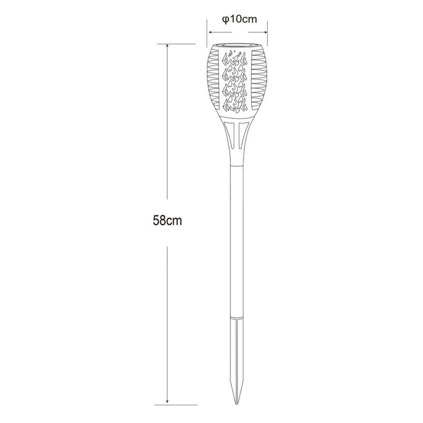 Globo - LED Lampa solarna 36xLED/0,1W/1,2V IP44