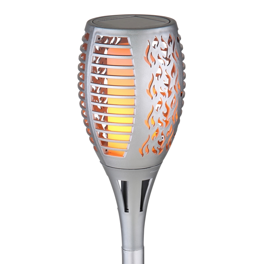 Globo - LED Oświetlenie solarne LED/3,6W/3V 1800K IP44 chrom błyszczący