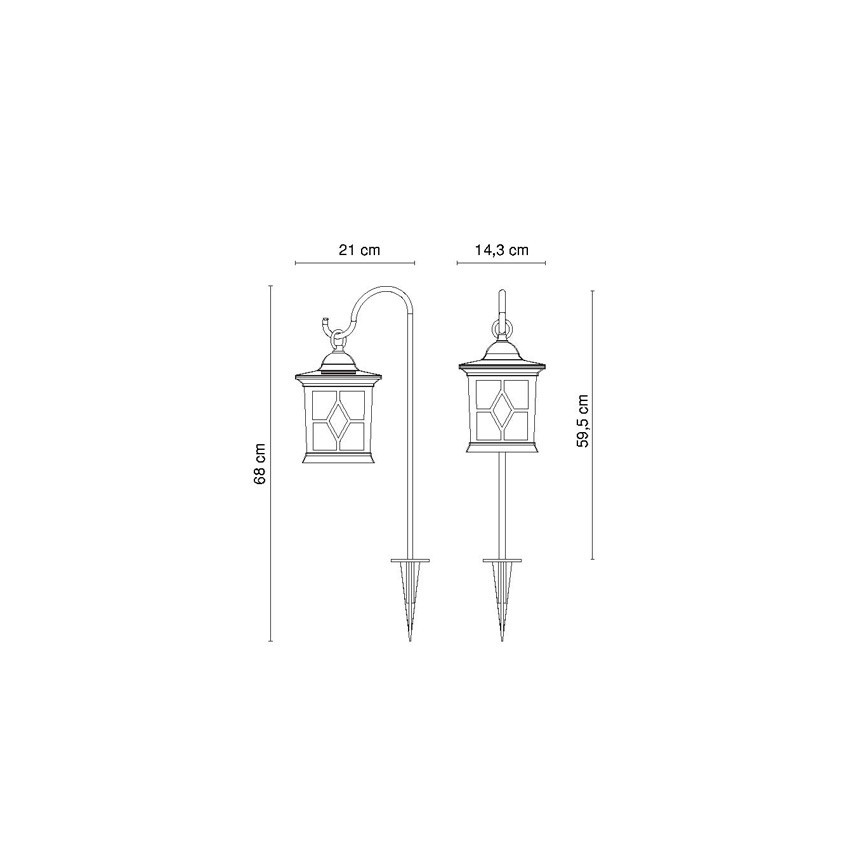 Globo 33270 - lampa solarna SOLAR AL 1xLED/0,05W/3,2V