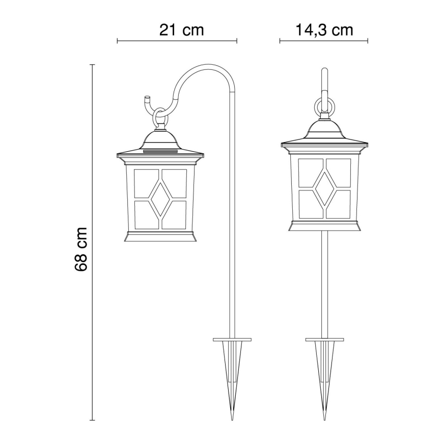 Globo - LED Oświetlenie solarne LED/0,06W IP44 300 mAh