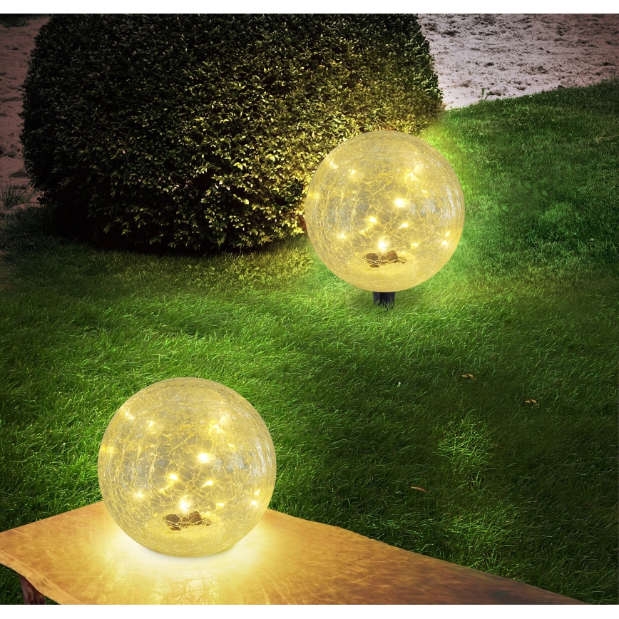 Globo - LED Lampa solarna 15xLED/0,06W/3,2V śr. 15 cm IP44