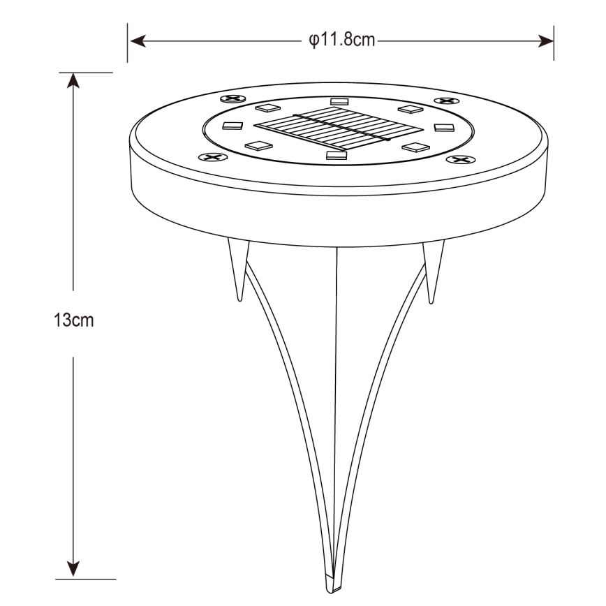 Globo - ZESTAW 2x LED Oświetlenie solarne LED/0,8W/3V IP44 300 mAh