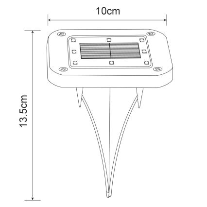 Globo - ZESTAW 2x LED Oświetlenie solarne LED/0,8W/1,2V IP44 300 mAh