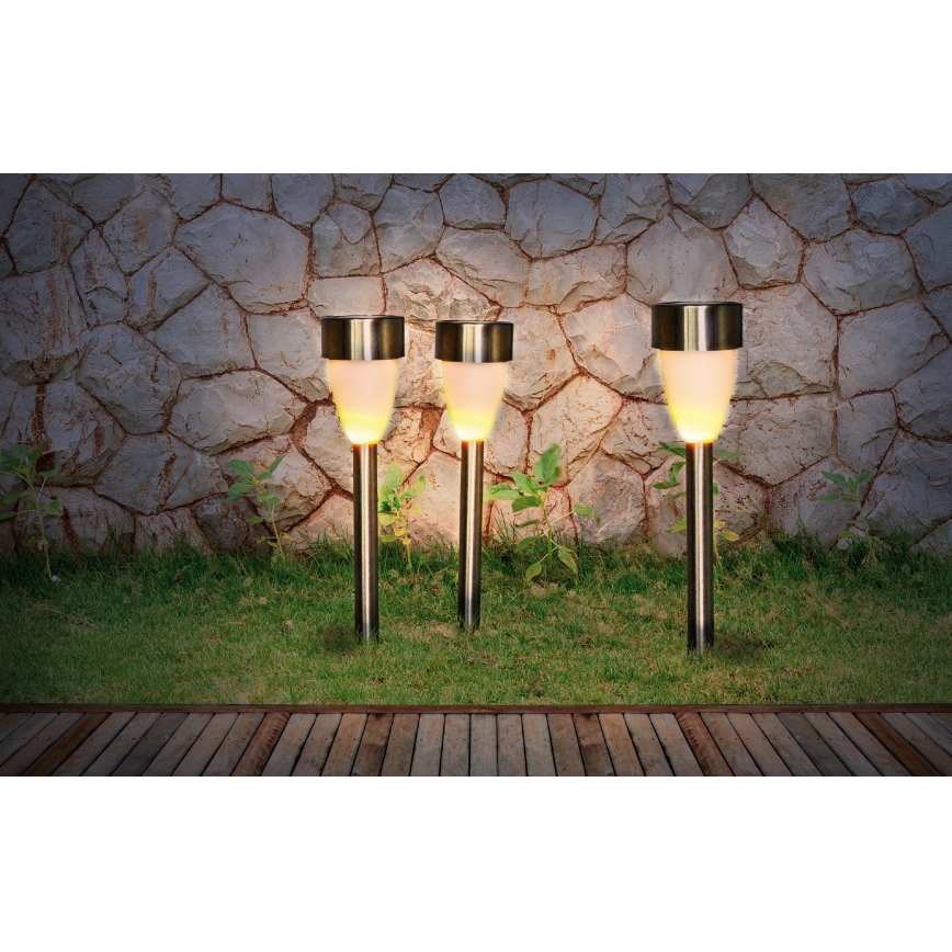 Globo - SET 3x Lampa solarna 3xLED/0,06W/1,2V IP44