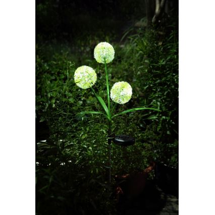 Globo - Solarna lampa LED 3xLED/0,06W/3V 5000K IP44 200 mAh żółta