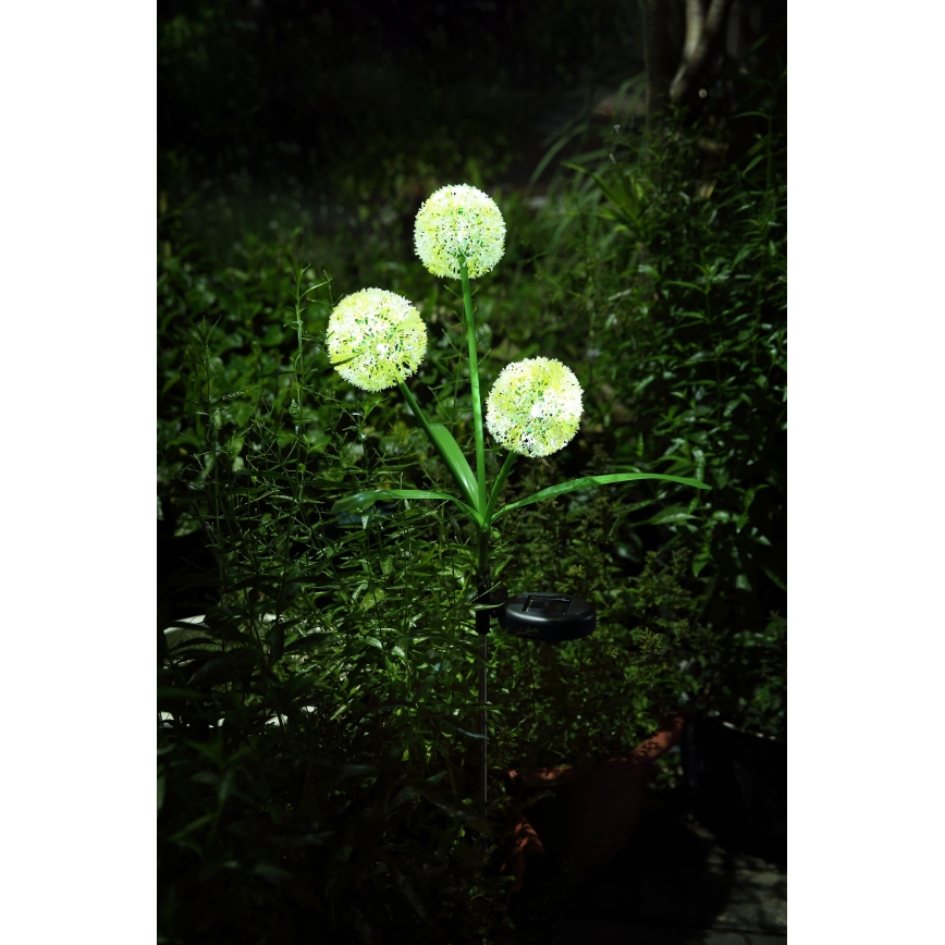 Globo - Solarna lampa LED 3xLED/0,06W/3V 5000K IP44 200 mAh żółta