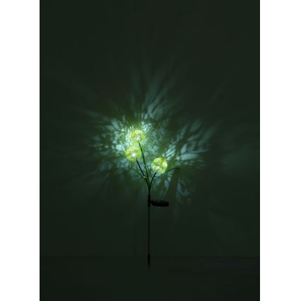 Globo  - LED Oświetlenie solarne 3xLED/0,06W/3V 5000K IP44 200 mAh żółty