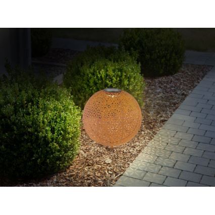 Globo - Lampa solarna LED/0,06W/1,2V rdza IP44