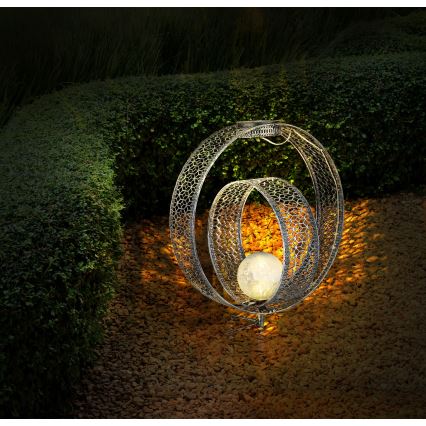 Globo - LED Lampa solarna LED/0,06W/1,2V srebrna IP44
