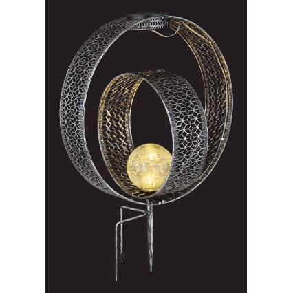 Globo - LED Lampa solarna LED/0,06W/1,2V srebrna IP44