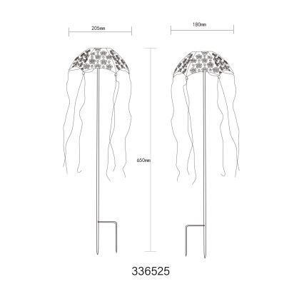 Globo - Lampa solarna LED/3V IP44 300 mAh parasol