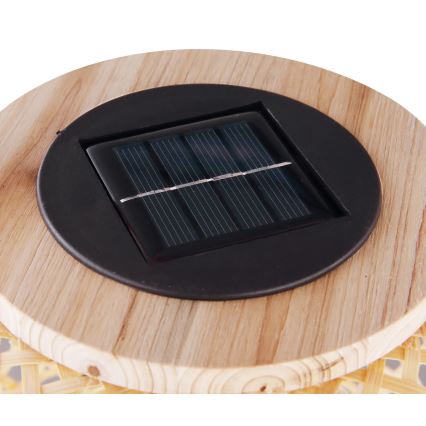 Globo - LED Oświetlenie solarne LED/0,06W/3V bambus IP44