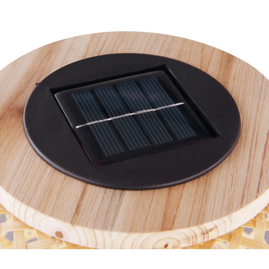 Globo - LED Oświetlenie solarne LED/0,06W/3V bambus IP44