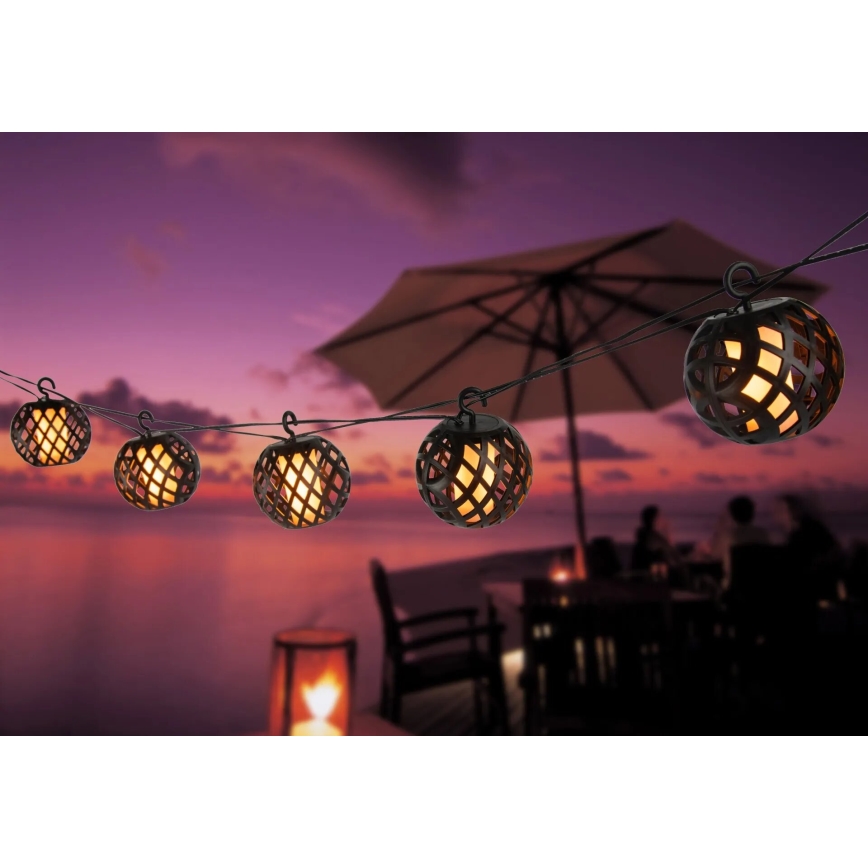 Globo - LED Solarny dekoracyjny łańcuch 98xLED/0,1W/3V 410 cm IP44 600 mAh