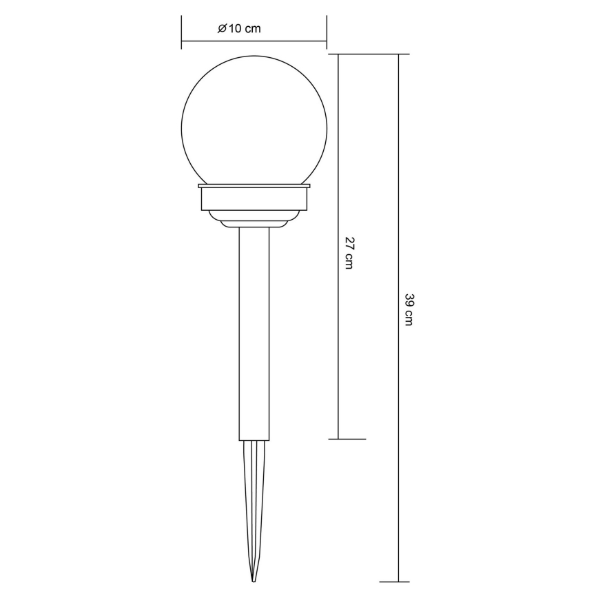 Globo 33699-12 - LED Lampa solarna LED/1,2V IP44