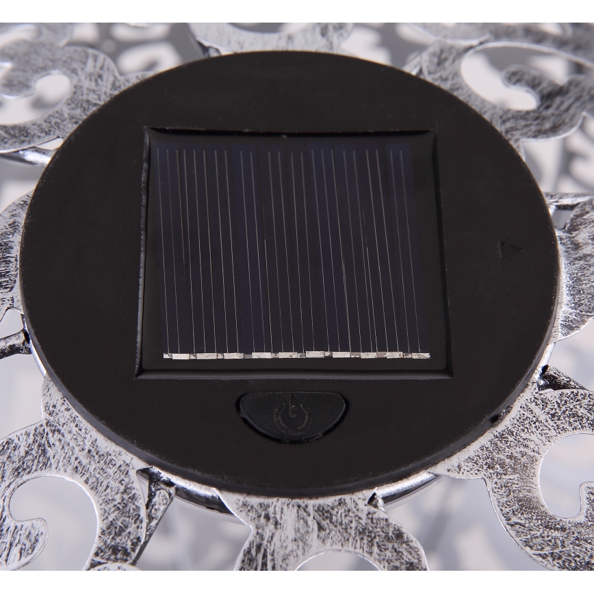 Globo - Lampa solarna LED LED/0,06W/1,2V srebrna IP44 285x400 mm