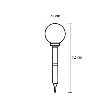 Globo - LED Oświetlenie zewnętrzne LED/0,06W/3,2V IP44