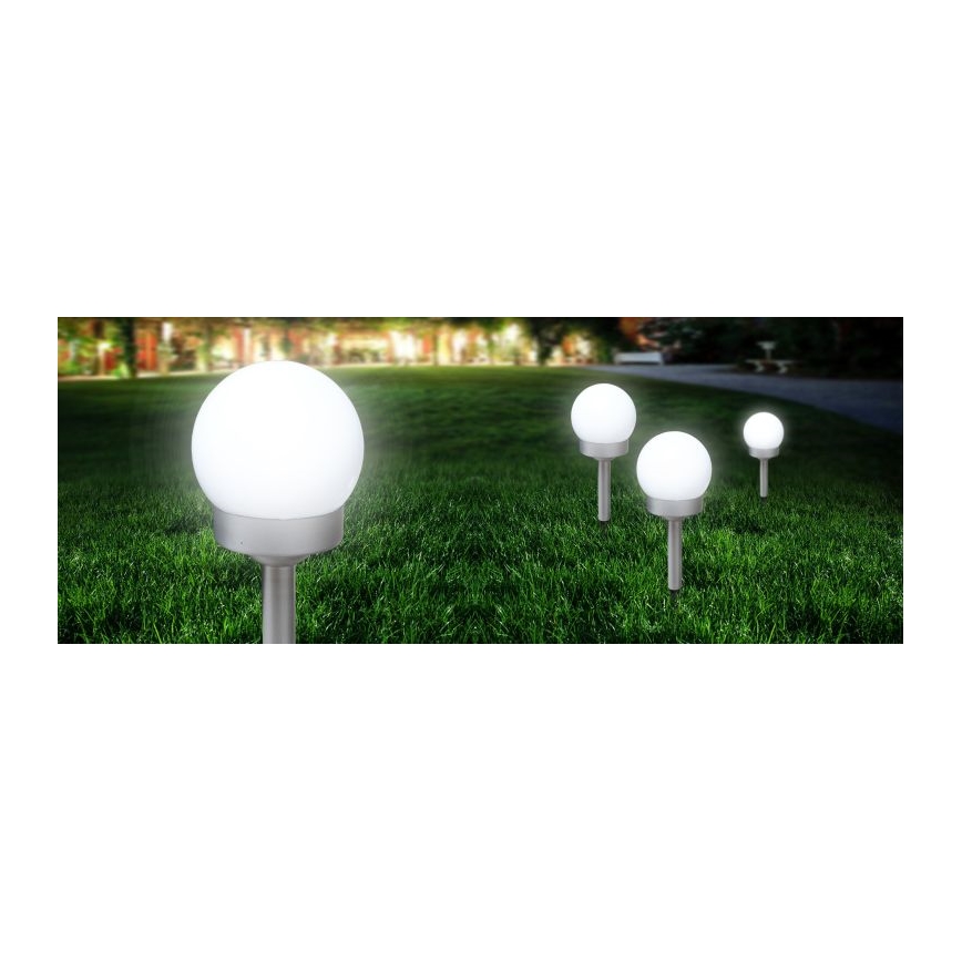 Globo - ZESTAW 3x LED Oświetlenie solarne LED/0,06W/3V 4000K śr. 10 cm IP44