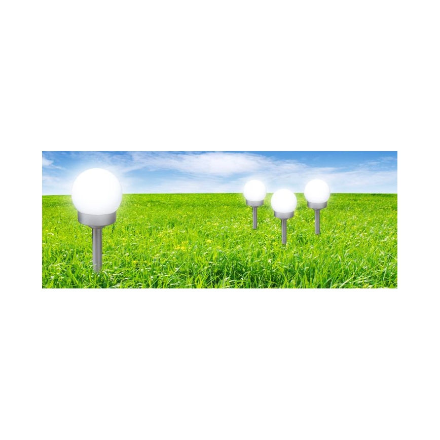 Globo - ZESTAW 3x LED Oświetlenie solarne LED/0,06W/3V 4000K śr. 10 cm IP44
