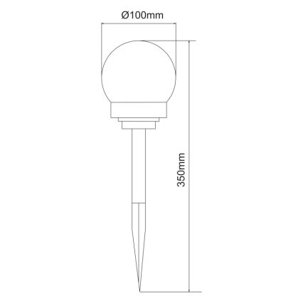 Globo - ZESTAW 3x LED Oświetlenie solarne LED/0,06W/3V 4000K śr. 10 cm IP44