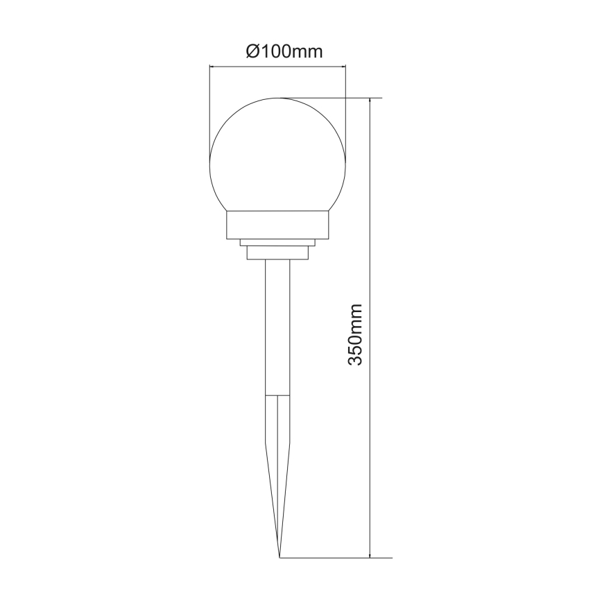 Globo - ZESTAW 3x LED Oświetlenie solarne LED/0,06W/3V 4000K śr. 10 cm IP44