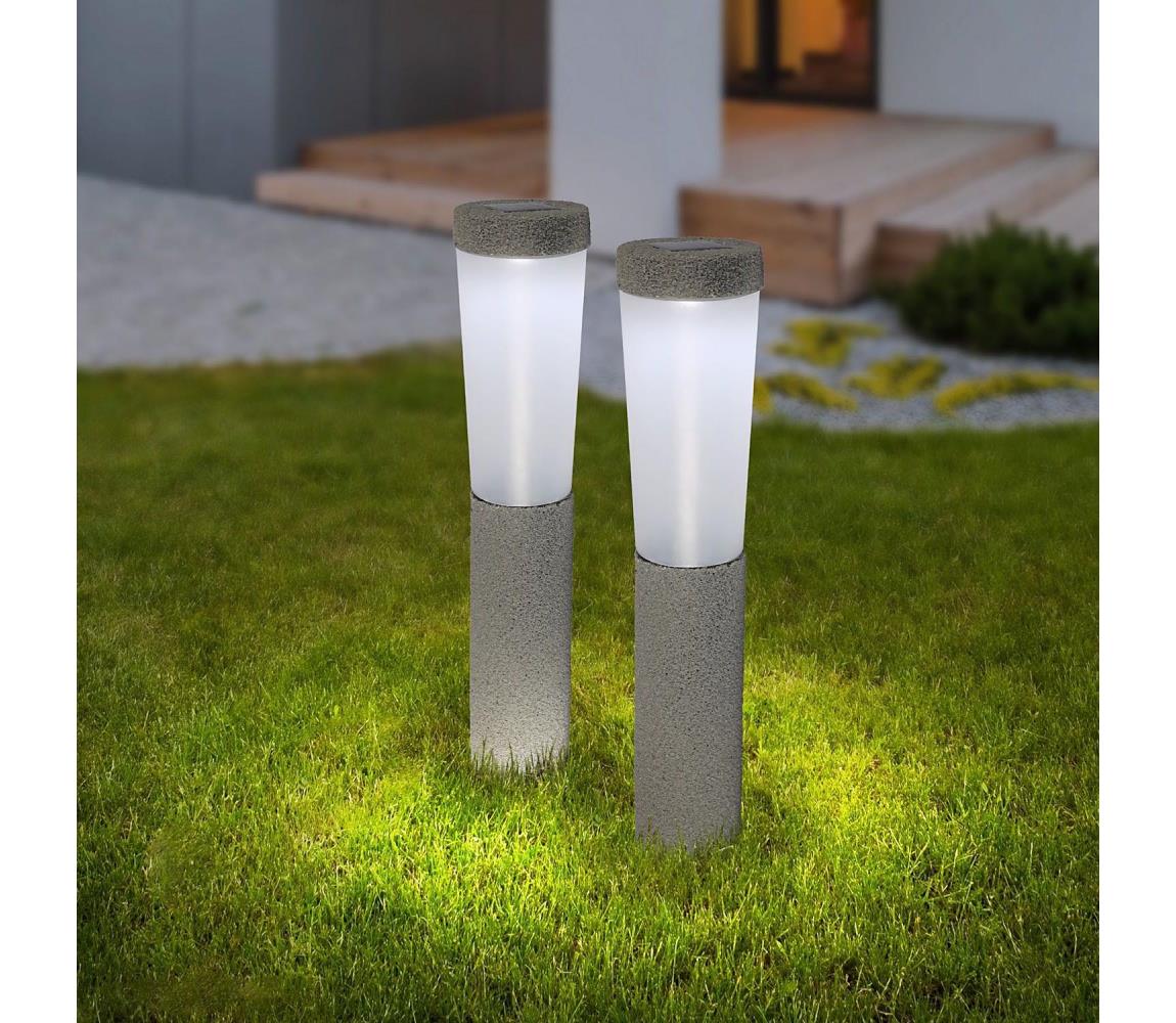 Globo 33785-2 - ZESTAW 2x LED Lampa solarna SOLAR LED/0,1W/3V 6000K IP44