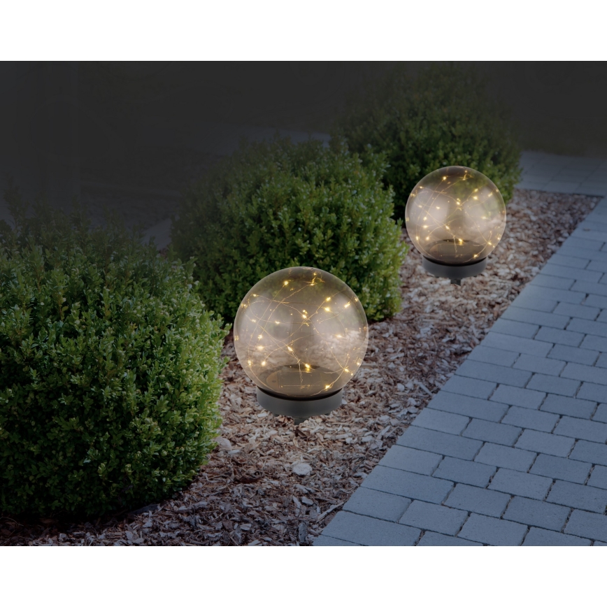 Globo - LED Oświetlenie solarne 20xLED/0,06W/1,2V śr. 15 cm IP44
