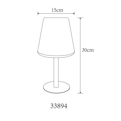 Globo - LED RGB Solarny dotykowa Lampa stołowa LED/0,1W/3V IP44